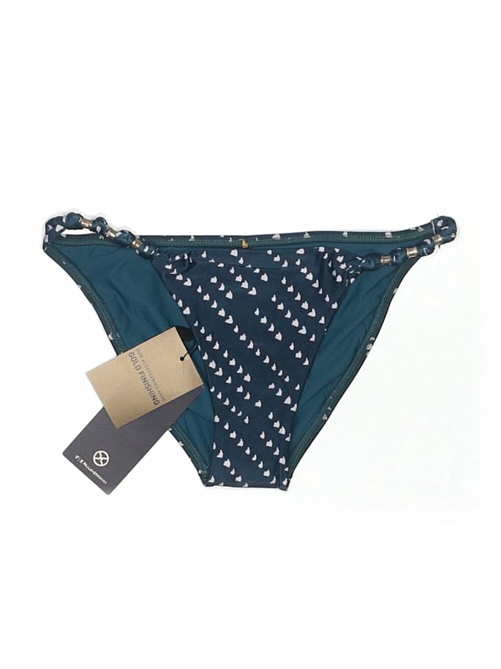 NWT ViX Paula Hermanny Blue Star Print Bikini Bottoms Size S